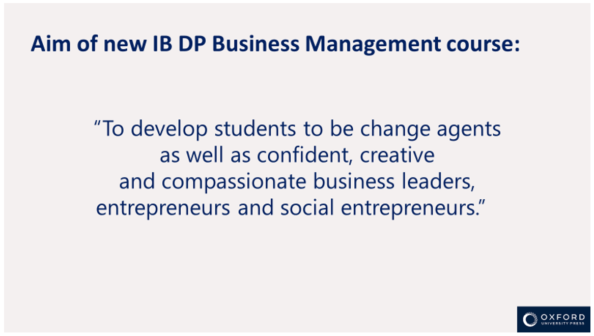 When, Why, What, How Of IB Business Management Curriculum Change 2022 ...